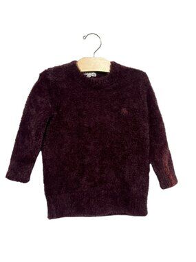 Mann Fuzzy Sweater Size 5 Purple Nylon